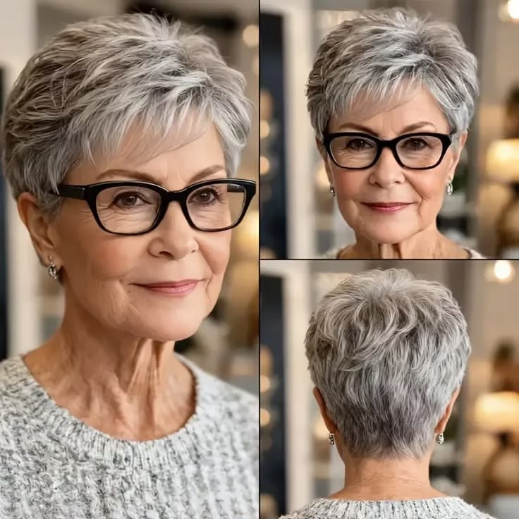 Ab 60 fransig pflegeleicht Kurzhaarfrisuren Frauen frech Ab 60 fransig pflegeleicht Kurzhaarfrisuren Frauen frech