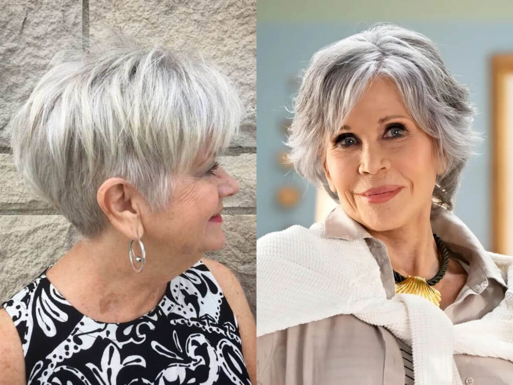 Kurzhaarfrisuren ab 60 die jünger machen